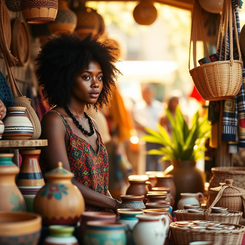 Black-owned artisan marketplace stall